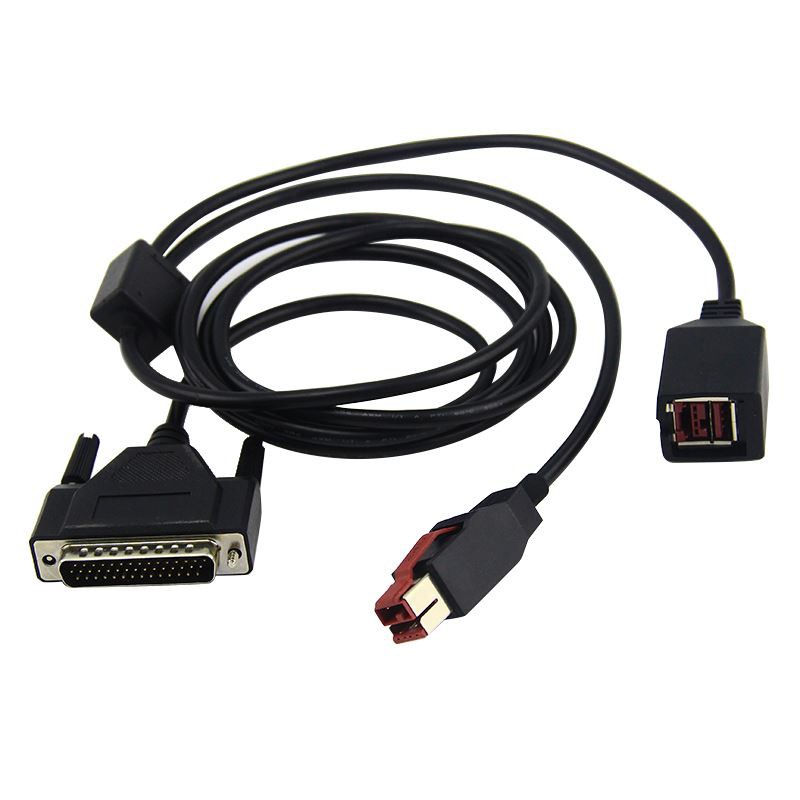 HDB44 male to Powered USB 24V male to female cable