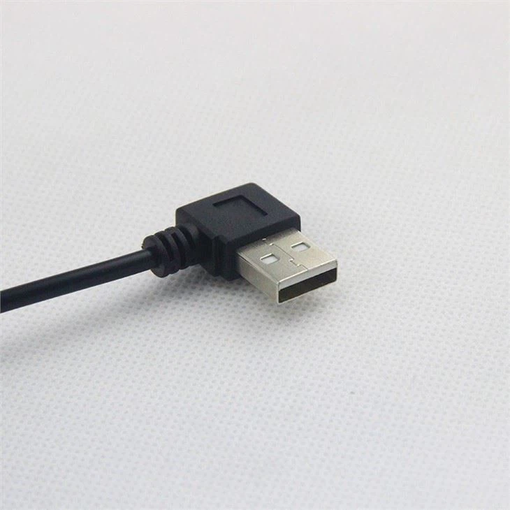 Angle USB To DC Jack Cable