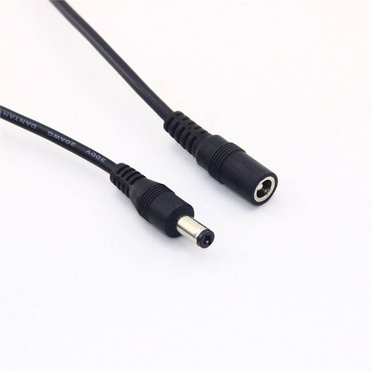 Male To Female 5521 DC Power Extension Cable