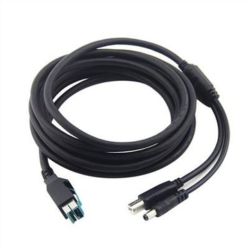 12V Poweredusb 2.0 To USB B And DC Cable