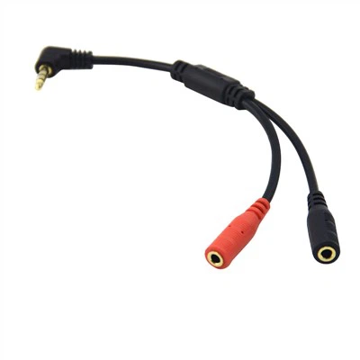 4 Poles 3.5 mm Audio Splitter Mic And Headphone Cable