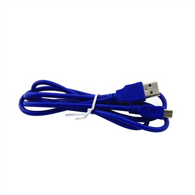 Blue USB A M To Mini USB Cable