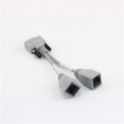 DB9 Female To 2 RJ45 Female Cable