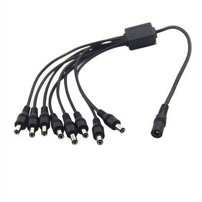 Female To 8 Male DC Charging Cable